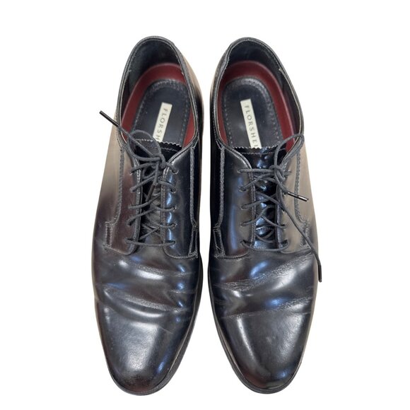 Florsheim Mens Black Cap Toe Oxford Dress Shoes Size 12D SKU 7474 - Picture 10 of 11